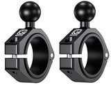 BRCOVAN 2 Pack, Aluminum Alloy Large Bar Clamp Mount with 1'' TPU Ball Fit for ATV UTV Roll Cage Round Rail Diameter 1.5'' 1.65'' 1.75'' 1.85'' 2'' BRCOVAN