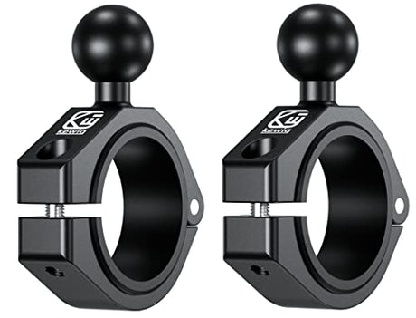 BRCOVAN 2 Pack, Aluminum Alloy Large Bar Clamp Mount with 1'' TPU Ball Fit for ATV UTV Roll Cage Round Rail Diameter 1.5'' 1.65'' 1.75'' 1.85'' 2'' BRCOVAN
