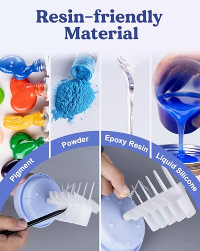 LET'S RESIN Auto Resin Mixer, Hands-Free Easy Clean Epoxy Mixer, Electric Stirrer for 24Fl.oz Mixing, Resin Supplies for Resin Casting, Molds, Soap - WoodArtSupply