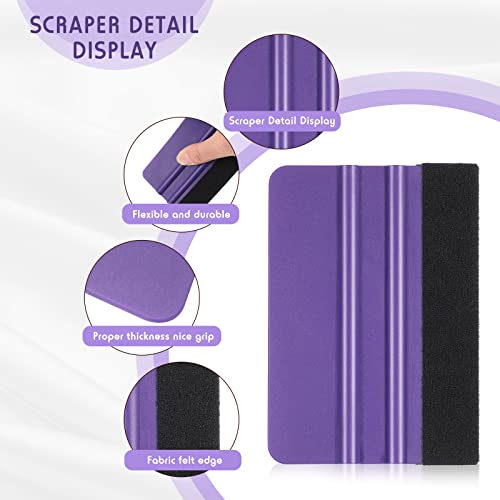 4 Pcs Pin Pen Weeding Tool, Craft Vinyl Weeding Tool Kit, Includes Air Release Pen, Vinyl Squeegee Vinyl Tweezers Weeders Adhesive Film HTV Vinyl for Laumoi