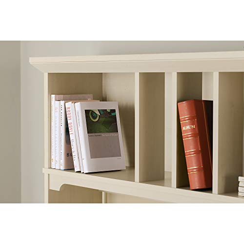 Bush Furniture Salinas Computer Hutch | Study Table with Drawers, Cabinets & Pullout Keyboard/Laptop Tray | Modern Home Office Work Desk with Bush Business Furniture