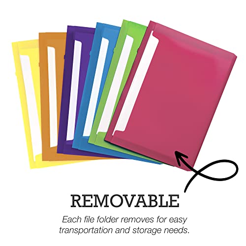 Samsill 12x12 Paper Storage, Clear Magazine File Holder for
