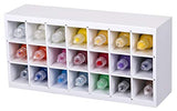 ArtBin 6828AG Paint Storage Tray, Art & Craft Supply Storage, Super Satchel System Accessory, Wall Mountable 21 Compartment Paint Organizer, White ArtBin