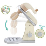 Giant Bean Wooden Toy Mixer, Kids Play Kitchen Accessories, Pretend Play Toy Blender for Boys Girls Ages 1+ Giant bean