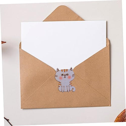 Hohopeti 100pcs Blank Labels Wooden Animal Toys Wooden Crafts Cat Gift Tags Wooden Cat Discs Wooden Craft Shapes Unfinished Cat Cutout DIY Wooden - WoodArtSupply