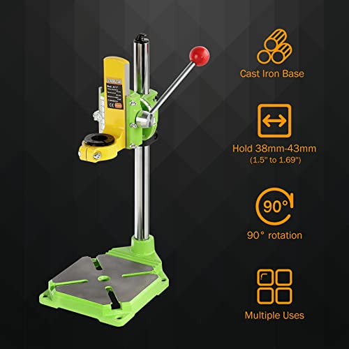 BEAMNOVA Drill Press Stand for Hand Drill Benchtop Industrial Kit Tool Holder 90 Degree Clamp Workbench Repair Tool - WoodArtSupply