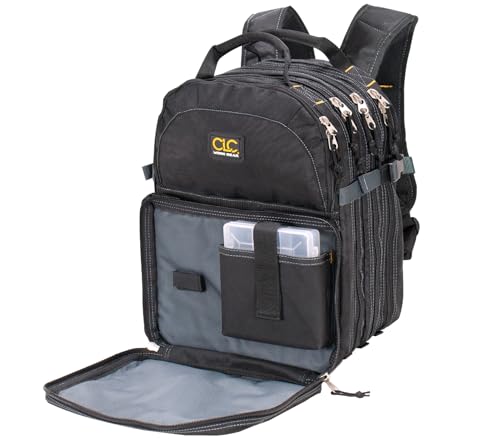 Custom Leathercraft1132 75-Pocket Tool Backpack Custom Leathercraft