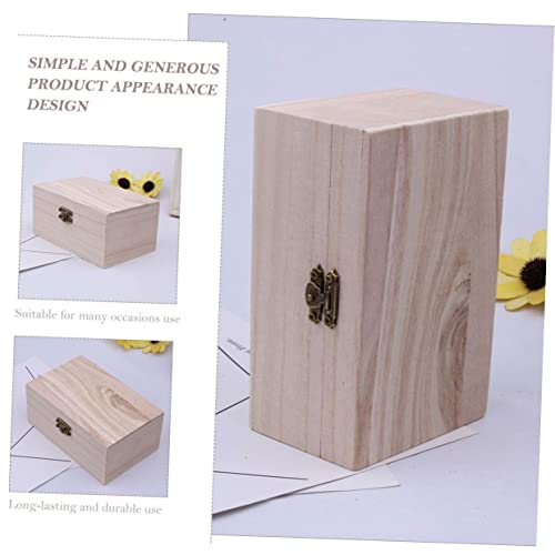 Zerodeko 25 Pcs Box DIY Wooden Box Jewellery Boxes for Women Wooden Keepsake Box Necklace Boxes Bulk Unpainted Wooden Boxes Unfinished Wooden Boxes Zerodeko
