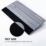 FOSHIO Felt Squeegee Craft Knife Window Tint Kit, 6 Inch Felt Edge Vinyl Scraper Exacto Knife with Extra 5 Pieces Blades, Vinyl Wrap Tool for Window FOSHIO