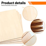 WYKOO Unfinished Blank Square Wood Pieces, 7 Pack 4mm 12 x 12 Inch Craft Wood, Plywood Board Basswood Sheets, Perfect for DIY Projects, Painting, WYKOO
