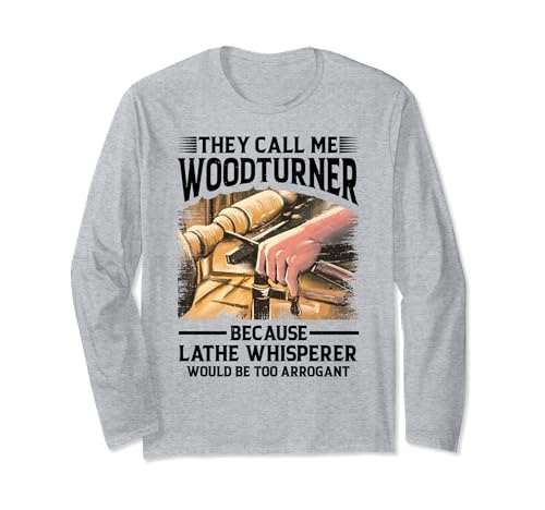 Woodturning Sandpaper Wood Lathe Tools Turner Woodturner Long Sleeve T-Shirt Woodturners Apron for Men Wood Lathe Tool Rest