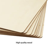 FSWCCK Pack of 8 PCS 12 x 12 Inch Craft Wood, Plywood Board Basswood Sheets, Perfect for DIY Projects, Drawing, Painting, Laser, Wood Burning, Wood FSWCCK