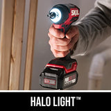 SKIL PWR CORE 20 Brushless 20V Compact Drill Driver and Impact Driver Kit Includes 2.0Ah Battery and PWR JUMP Charger - CB8437B-10 Skil
