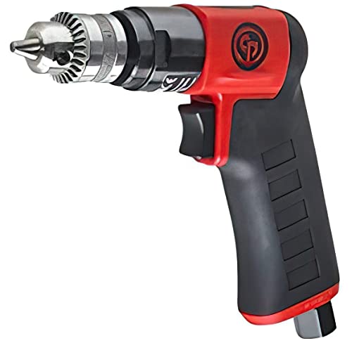 Chicago Pneumatic CP7300C - Air Power Drill, Hand Drill, Power Tools & Home Improvement, 1/4 Inch (6.5 mm), Keyed Chuck, Pistol Handle, 0.31 HP / 230 - WoodArtSupply