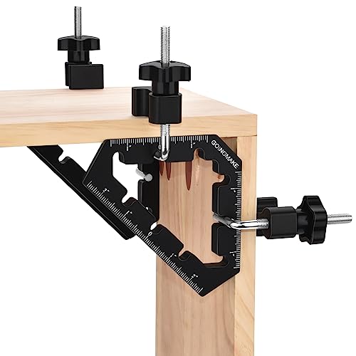 GOINGMAKE Corner Clamps for Woodworking Tools 45 and 90 Degree Clamps Aluminum Alloy Positioning Squares Right Angle Clamps Clamping Squares for goingmake