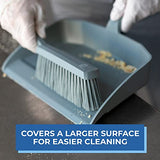 Vikan 45895 Bench Cleaning Brush, Polypropylene/Polyester Medium Bristle Dustpan Brush & Sweeper, 14 Inch, White Vikan