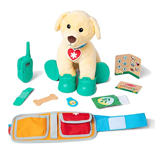 Melissa & Doug Let’s Explore™ Ranger Dog Plush with Search and Rescue Gear Search and Rescue Dog Stuffed Animal for Kids Ages 3+ Melissa & Doug