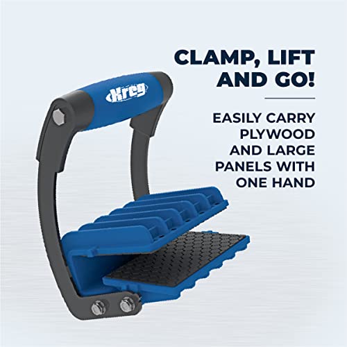Kreg Panel Carrier - Easily Carry Plywood Boards & Large Panels - Ergonomic Grip - Woodworking Tools & Accessories KREG