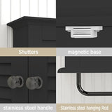 TaoHFE Bathroom Cabinet Wall Mounted Designer Bathroom Wall Cabinet Medicine Cabinet with Double Shutter Doors 3 Tier Adjustable Shelf with Towel TaoHFE