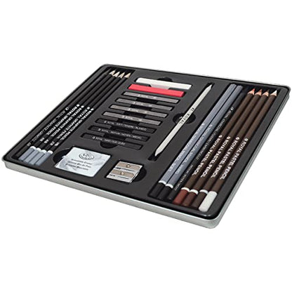 Royal & Langnickel Standard Tin Life Drawing Art Set - WoodArtSupply