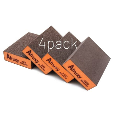 Afruxy Sanding Sponge Super High-Density Sandpaper Block, Coarse Fine Medium Grit Sanding Block, Reusable Dry Wet Sanding Blocks for Wood,