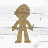 Scarecrow, Cartoon Shape, MDF Wooden Craft, Unfinished Craft, Build-A-Cross Build-A-Cross