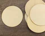 CleverDelights 4 Inch Wood Circles - 10 Pack - 3/32" Thick - 4" Round Unfinished Craft Pieces CleverDelights