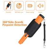 XPSGOLD Metal Detector Pinpointing,Waterproof Pinpointer 360 Degree Search Gold&Treasure Finder with Belt Holster &LED Indicator& Buzzer Vibration, XPSGOLD