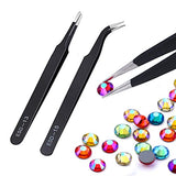 11 Pcs Silicone Resin Mold Tools Set, Tweezers Jewelry Making Kit, Stirring Needle Spoon Tool, Anti-Static Stainless Steel ESD Tweezers Precision Set Moocci