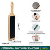 BeaverCraft Leather Strop for Knife Sharpening with Stropping Compound Knife Strop Kit LS1P1 -Stropping Leather Knife Sharpener - Stropping Kit BeaverCraft