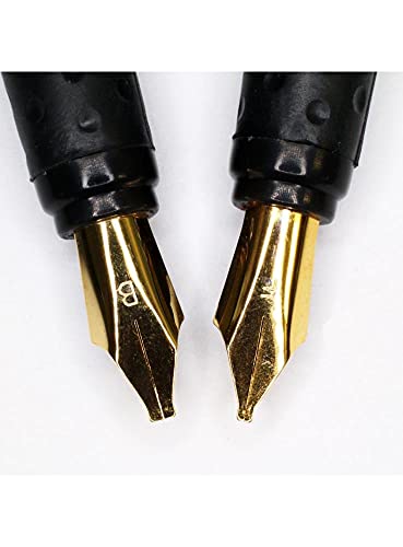 MONT MARTE 2 Nib Calligraphy Set, 8 Piece. Includes 1 Calligraphy Pen, 2 Calligraphy Nibs, 4 Black Ink Cartridges and an Instruction Booklet with MONT MARTE