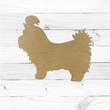 Shih Tzu, Dog Shapes, Unfinished Wood Craft, Build-A-Cross Build-A-Cross