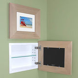 Recessed Landscape Picture Frame Medicine Cabinet by Fox Hollow Furnishings - 14"W x 11"H Hidden Wall Storage Fox Hollow Furnishings
