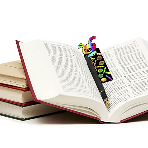 Scratch Paper Art Set for Kids 36PCS Scratch Paper Bookmarks Magic Scratch Bookmarks for Crafts Gift Christmas Supplies Rainbow Scratch Diy Craft Kit yuntop