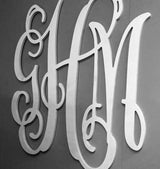 Wooden Craft Cutouts 6in-10in, 3-Letter Wooden Monogram, Unfinished Wood Letters, Nursery Decor, Wood Wall Hanging, Wall Art, DIY, Car Charm Wooden Craft Cutouts