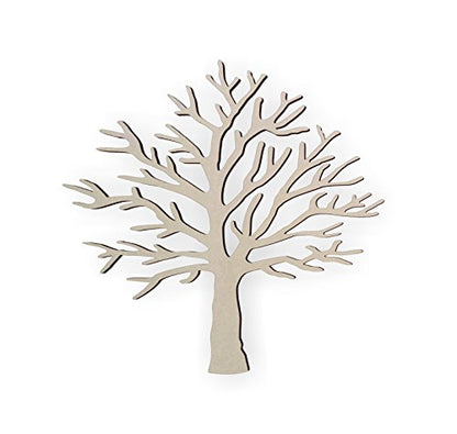 Jess and Jessica Wooden Tree Shape Cutout, Home Decor, Unfinished - WoodArtSupply