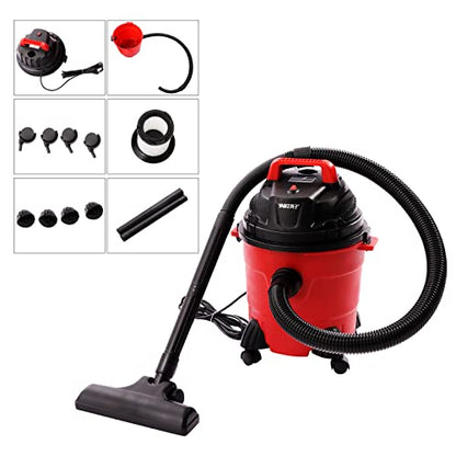 Portable Heavy-Duty Shop Vacuum 3 in 1 Function with Attachments - 4 Gallon 1.34HP Wet Dry Vacuum, Ideal for Home, Jobsite, Garage, Car & Workshop