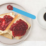 LAM Silicone Stir Sticks Kit, 2 PCS Silicone Resin Popsicle Sticks & 2 PCS Silicone Spatula Scraper for Mixing Resin, Wax, Paint, Epoxy, DIY Crafts, LAM