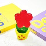 Healifty 6pcs Wooden Memo Clips Place Card Holders Unfinished Wood Ornaments Unpainted Flower Pot Miniature Desktop Decoration Ornaments with Pigment Healifty