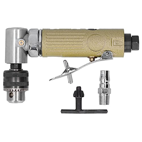 Pneumatic Drill, 90 Degrees Elbow Air Drill, Powerful Angle Drilling Machine for Polishing Grinding Drilling Screwing ViaGasaFamido