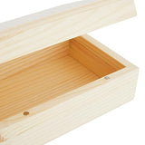 Bright Creations 4 Pack Small Unfinished Wood Boxes for Crafts with Hinged Magnetic Lid (5.5 x 3.5 x 2 In) Bright Creations