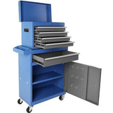 Fulvari Large Rolling Tool Chest,5-Drawer Tool Boxes On Wheels with Organizer Bins,Mobile Steel Detachable Tool Cabinet with Hooks,Adjustable Shelf & Fulvari