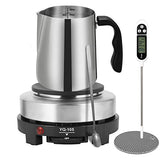 SAEUYVB Candle Making kit with Hot Plate,Candle Making Supplies,Candle Making Kit for Beginners with Melting Pot,Stirring Spoon and Anti-Scalding Pad SAEUYVB