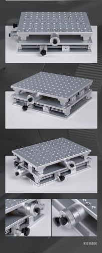 2-Axis Workbench 2D Axis Work Table US Stock XY Table 2-Axis Moving Table Workbench with Polished Lifting Platform for Laser Engraver Machine SFX