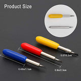 40 PCS Replacement Blades for Cricut Explore Air 2, Luxiv 3rd Party Accessory Replacement Cutting Blades, 20P 45° Blade for Cricut, 10P Luxiv