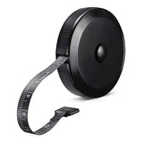 GDMINLO Soft Tape Measuring for Body Fabric Sewing Tailor Cloth Knitting Craft Weight Loss Measurements Retractable Black Dual Sided Tape Measure 1 GDMINLO