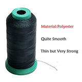 Esffaci 40PCS Hair Weave Needle and Thread Set Black Hair Weft Sewing Thread and Wig T Pins C Curved Needles Kit for Wig Making Blocking Knitting Esffaci