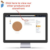 Wood Discs and Blank Tokens for Crafts, 1-1/4 x 1/8 inch Wooden Coins, Pack of 100 Unfinished Wood Circles, by Woodpeckers Woodpeckers