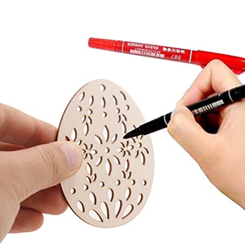 SEWACC 20pcs Wooden Easter Ornaments Crafts Unfinished Wood Pieces Wooden Easter Egg Cutouts Easter Egg Shape Wooden Pendants Easter Hanging SEWACC