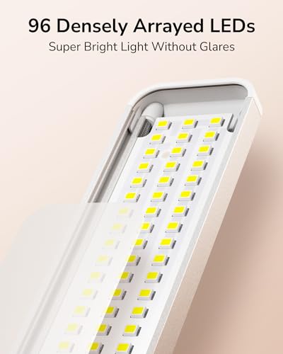 ULG Under Cabinet Lighting,96 LED Rechargeable Under Cabinet Lights Wireless, Closet Lights Battery Operated, Dimmable Motion Sensor Light Indoor, - WoodArtSupply